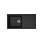 Νεροχύτης κουζίνας SINTESI 480 Black 86 ELLECI 100x50cm