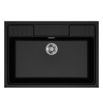 Νεροχύτης κουζίνας SPAZIO 900 Black 86 ELLECI 90x63,5cm