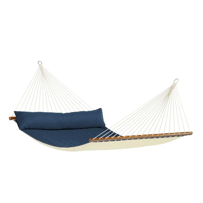 Αιώρα καπιτονέ με ράβδο Alabama Navy Blue - kingsize