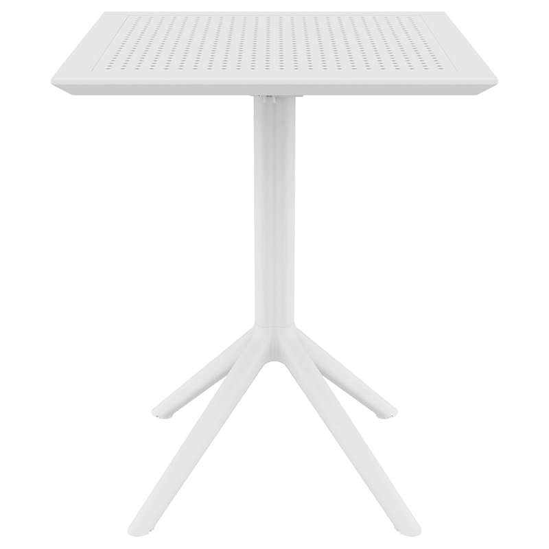 SKY WHITE 60Χ60X74εκ. ΤΡΑΠΕΖΙ ΠΤΥΣ/ΝΟ ΠΟΛ/ΝΙΟΥ