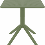 SKY OLIVE GREEN 70X70X74εκ. ΤΡΑΠΕΖΙ ΠΟΛ/ΝΙΟΥ