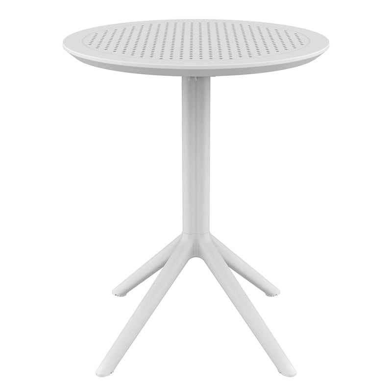 SKY WHITE Φ60X74εκ. ΤΡΑΠΕΖΙ ΠΤΥΣ/ΝΟ ΠΟΛ/ΝΙΟΥ