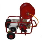 Ψεκαστικό συγκρότημα αντλία 40ATM Honda GP160 σε τροχήλατη βάση με ανέμη