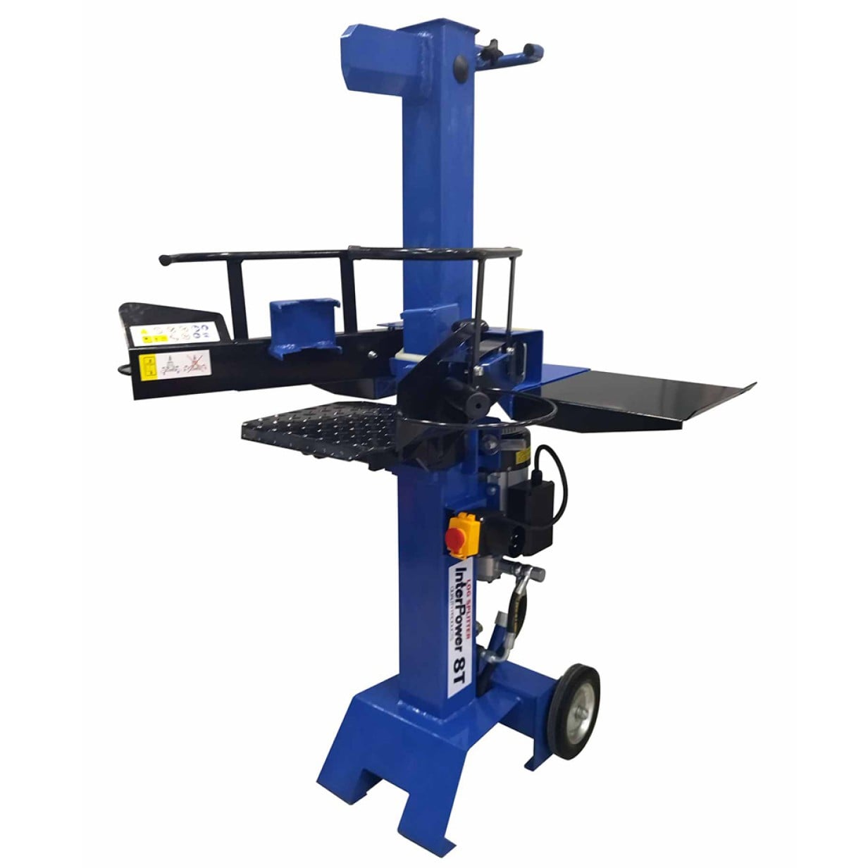Σχίστης ξύλου κάθετος 8 τόνων Interpower 8T ρεύματος 230V