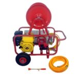 Ψεκαστικό Βενζίνης Interpower 6,5HP αντλία 40ATM 30A τροχήλατη βάση,ανέμη,σωλήνας 100μ, αυλός