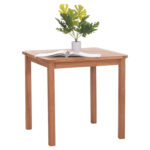 FreeBox ΤΡΑΠΕΖΙ ΤΕΤΡΑΓΩΝΟ FB918122 ΞΥΛΟ TEAK--ΦΥΣΙΚΟ 80x80x76Υεκ.