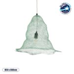 GLOBOSTAR® KENTUCKY 01891 Vintage Κρεμαστό Φωτιστικό Οροφής με Ντουί 1 x E27 AC 220-240V IP20 - Τιρκουάζ - Μ50 x Π50 x Υ48cm