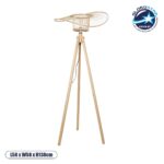 GLOBOSTAR® POPPY 01987 Boho Επιδαπέδιο Φωτιστικό με Ντουί 1 x E27 AC 220-240V IP20 - Μπεζ - Μ58 x Π58 x Υ138cm