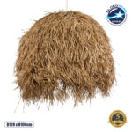 GLOBOSTAR® GUADELOUPE 02159 Boho Κρεμαστό Φωτιστικό Οροφής με Ντουί 1 x E27 AC 220-240V IP20 - Μπεζ - Μ120 x Π120 x Υ100cm
