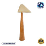 GLOBOSTAR® KAUAI 02230 Boho Επιδαπέδιο Φωτιστικό με Ντουί 1 x E27 AC 220-240V IP20 - Καφέ & Μπεζ - Μ55 x Π42 x Υ145cm