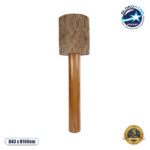 GLOBOSTAR® NIIHAU 02237 Μοντέρνο Επιδαπέδιο Φωτιστικό με Ντουί 1 x E27 AC 220-240V IP20 - Καφέ - Μ43 x Π43 x Υ160cm