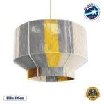 GLOBOSTAR® SALERNO 02290 Boho Κρεμαστό Φωτιστικό Οροφής με Ντουί 1 x E27 AC 220-240V IP20 - Πολύχρωμο - Μ50 x Π50 x Υ35cm