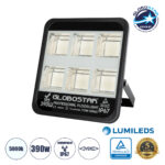 GLOBOSTAR® TITAN 61435 Προβολέας για Γήπεδα Tennis & Ποδοσφαίρου 5x5 LED 390W 48750lm 60°x90° AC 220-240V Αδιάβροχο IP67 Φυσικό Λευκό 5000K - Lumileds SMD Chip - TÜV Rheinland Certified - Μαύρο Ματ - Μ32 x Π8 x Υ35cm - 5 Χρόνια Εγγύηση