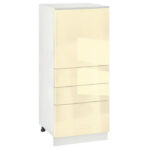 Ντουλάπι Κουζίνας επιδαπέδιο 60εκ., Νο 600K Ivory, κωδ.1219922649 , Genomax