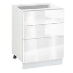 Ντουλάπι Κουζίνας επιδαπέδιο 60εκ., Νο 603 Alba Gloss, κωδ.1220000001 , Genomax