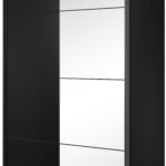 Ντουλάπα συρόμενη Delta II-150x61x210-Μαύρο