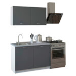 ΣΥΝΘΕΣΗ ΚΟΥΖΙΝΑΣ ΜΕΛΑΜΙΝΗ ΓΚΡΙ FB92439.10 120x46-29,2εκ.