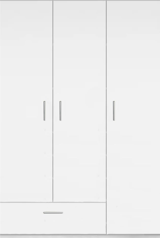 Ντουλάπα Wilson 3DS τρίφυλλη-Leuko - Polihome