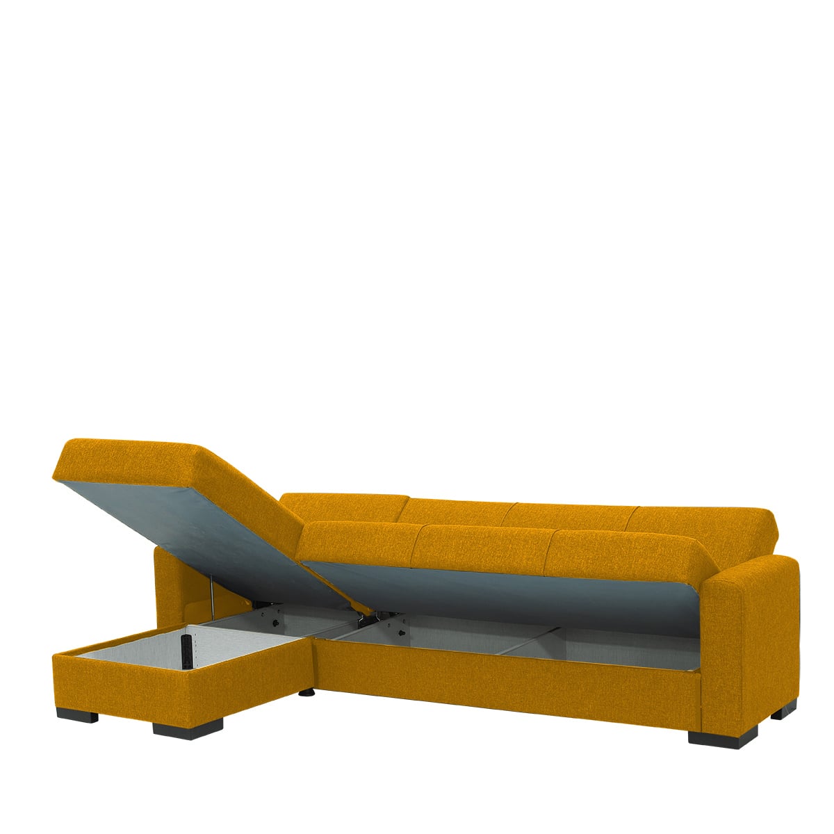 Καναπές Κρεβάτι Γωνιακός ArteLibre JOSE Μουσταρδί 270x150x86cm - Image 2