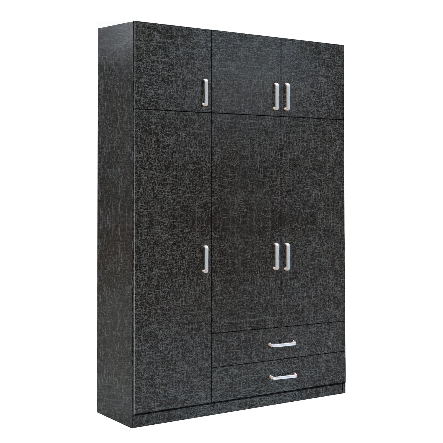 Ντουλάπα ArteLibre BENGTA Μαύρο Μοριοσανίδα 150x60x240cm