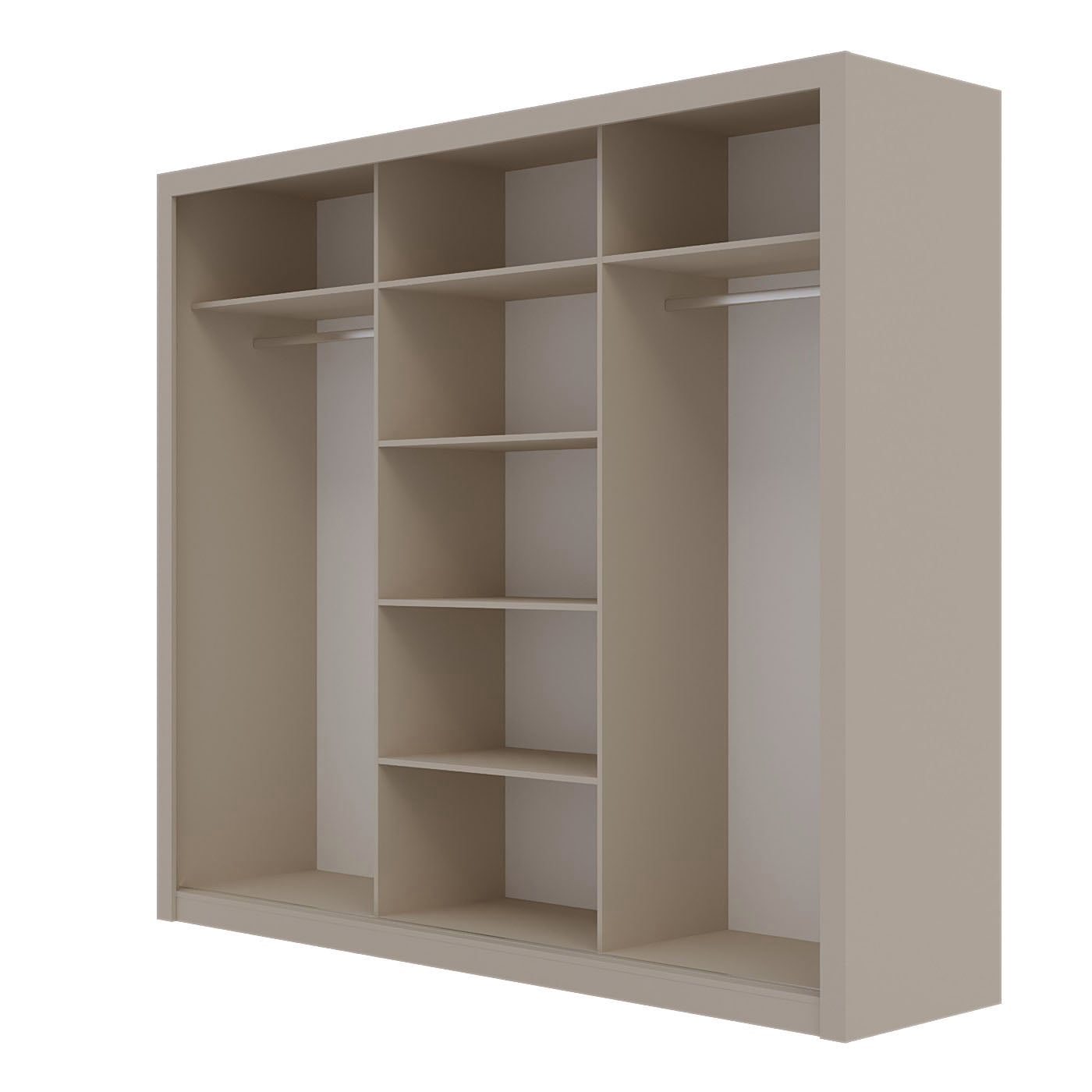 Ντουλάπα Grandio Cashmere με καθρέφτη 250x60x215cm - Image 2