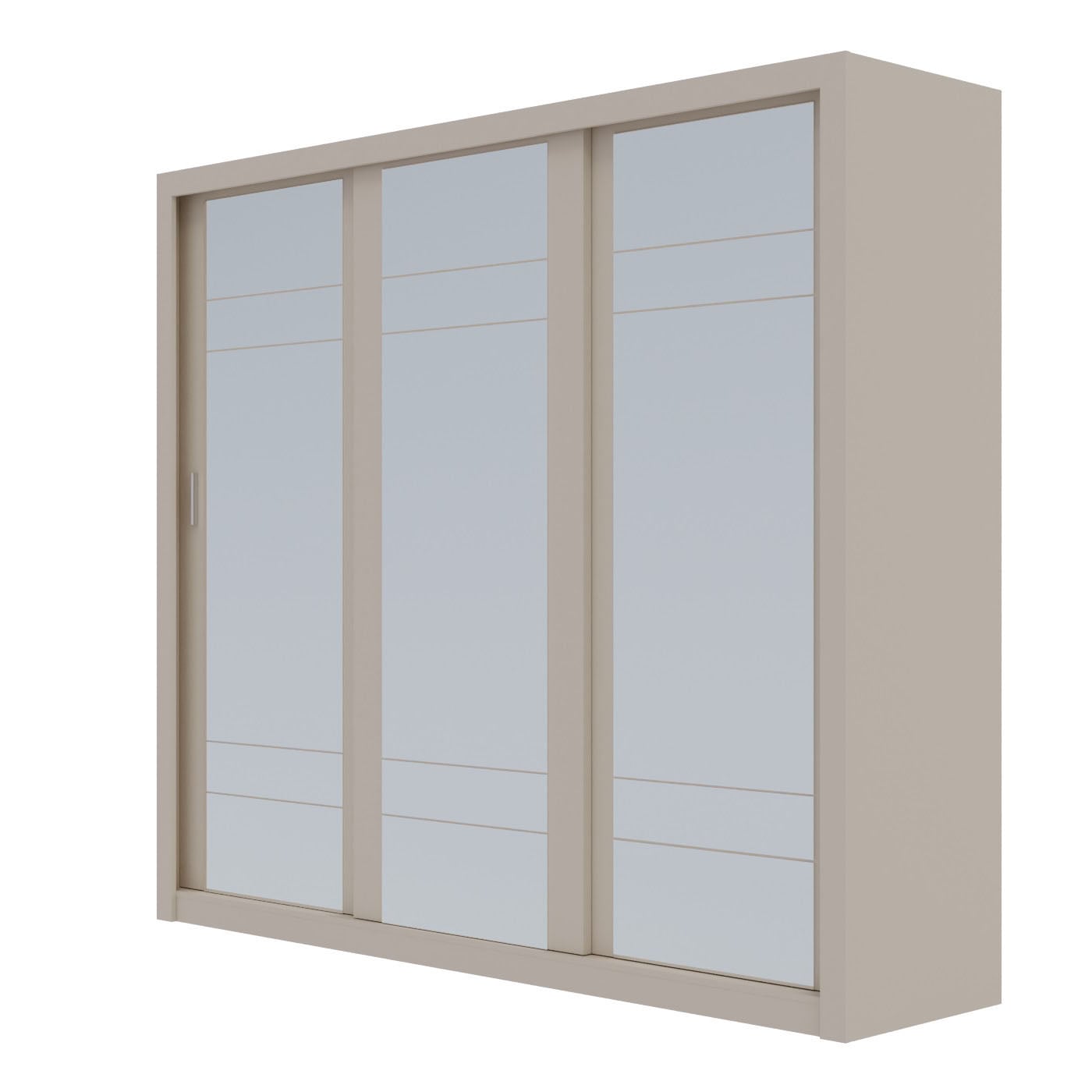 Ντουλάπα Grandio Cashmere με καθρέφτη 250x60x215cm - Image 3