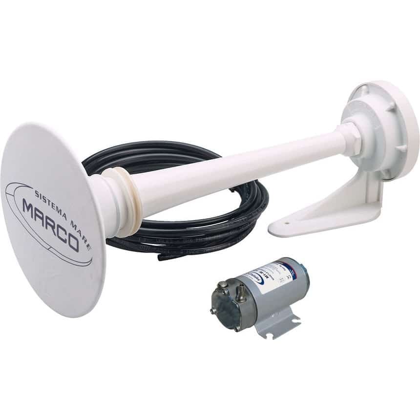 Εγκεκριμένη Κόρνα PW2 12/20 m, ø200 mm με συμπιεστή - 12V