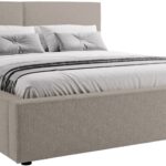 Επενδυμένο κρεβάτι Santos-Silver Gray-140 x 200