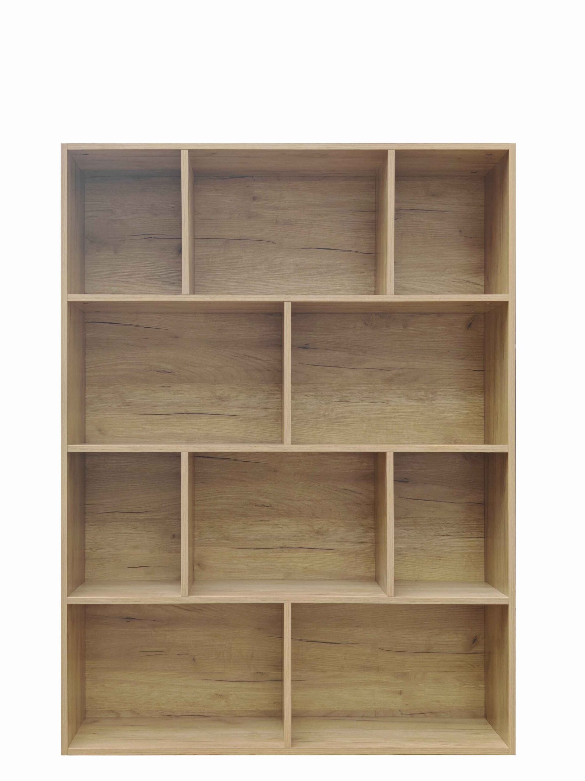 Βιβλιοθήκη Evergin pakoworld mdf σε oak απόχρωση 100x30x135εκ