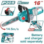 TOTAL ΕΠΑΓΓ. ΑΛΥΣΟΠΡΙΟΝΟ 16" / 40cm ΜΠΑΤ. Li-ion 40V ΧΩΡΙΣ ΜΠΑΤΑΡΙΑ & ΦΟΡΤΙΣΤΗ (TGSLI40168)