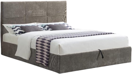 Επενδυμένο κρεβάτι Raziel-Kafe-160x200-Lift-Storage - Polihome
