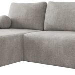 Γωνιακός καναπές Mivo-Silver Gray-Αριστερή