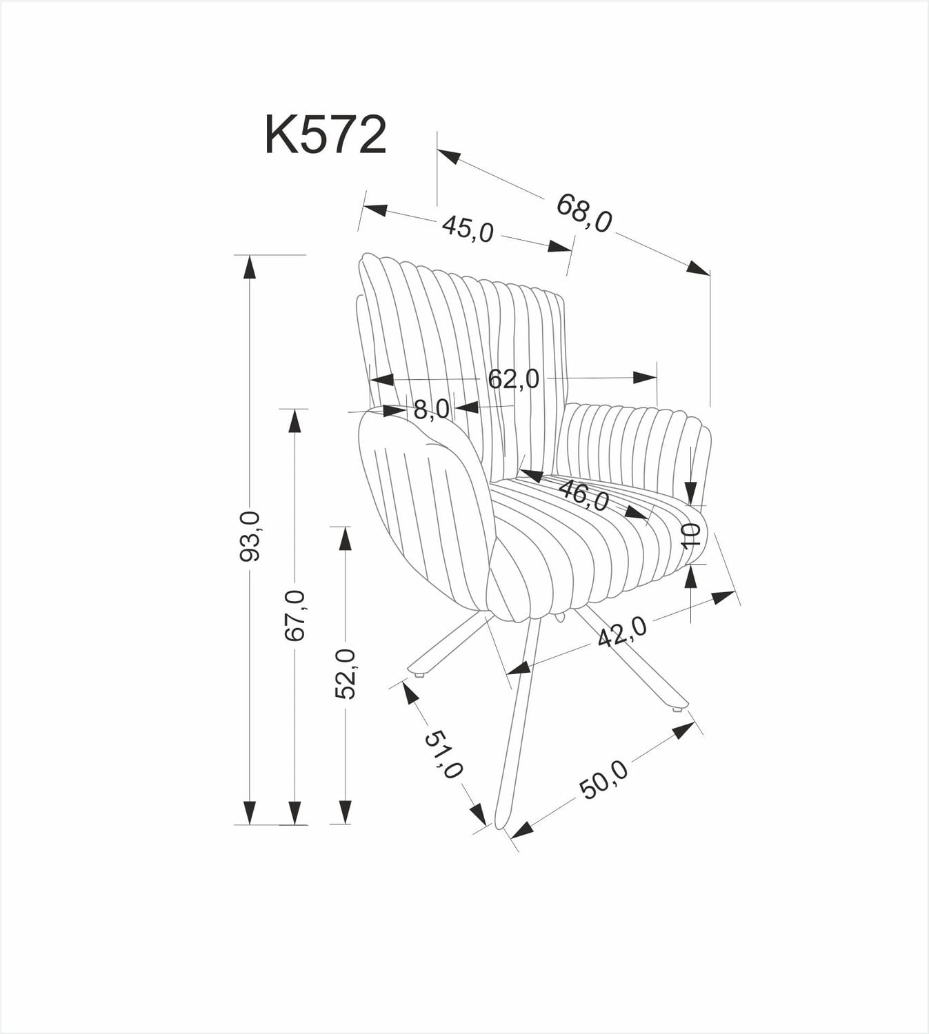 Καρέκλα Lona-Gkri - Image 4