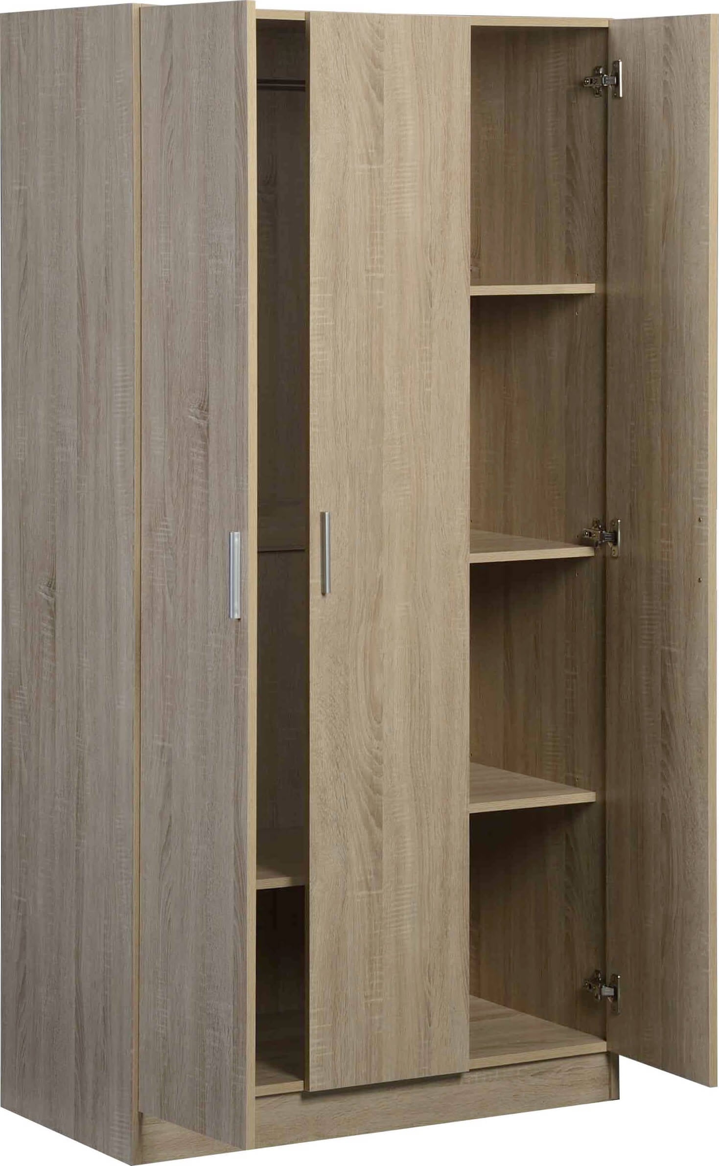 Ντουλάπα Wilson 3D τρίφυλλη-Wenge - Image 2