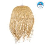 GLOBOSTAR® MANILA 00713 Boho Κρεμαστό Φωτιστικό Οροφής με Ντουί 1 x E27 AC 220-240V IP20 - Μπεζ - Μ50 x Π50 x Υ70cm