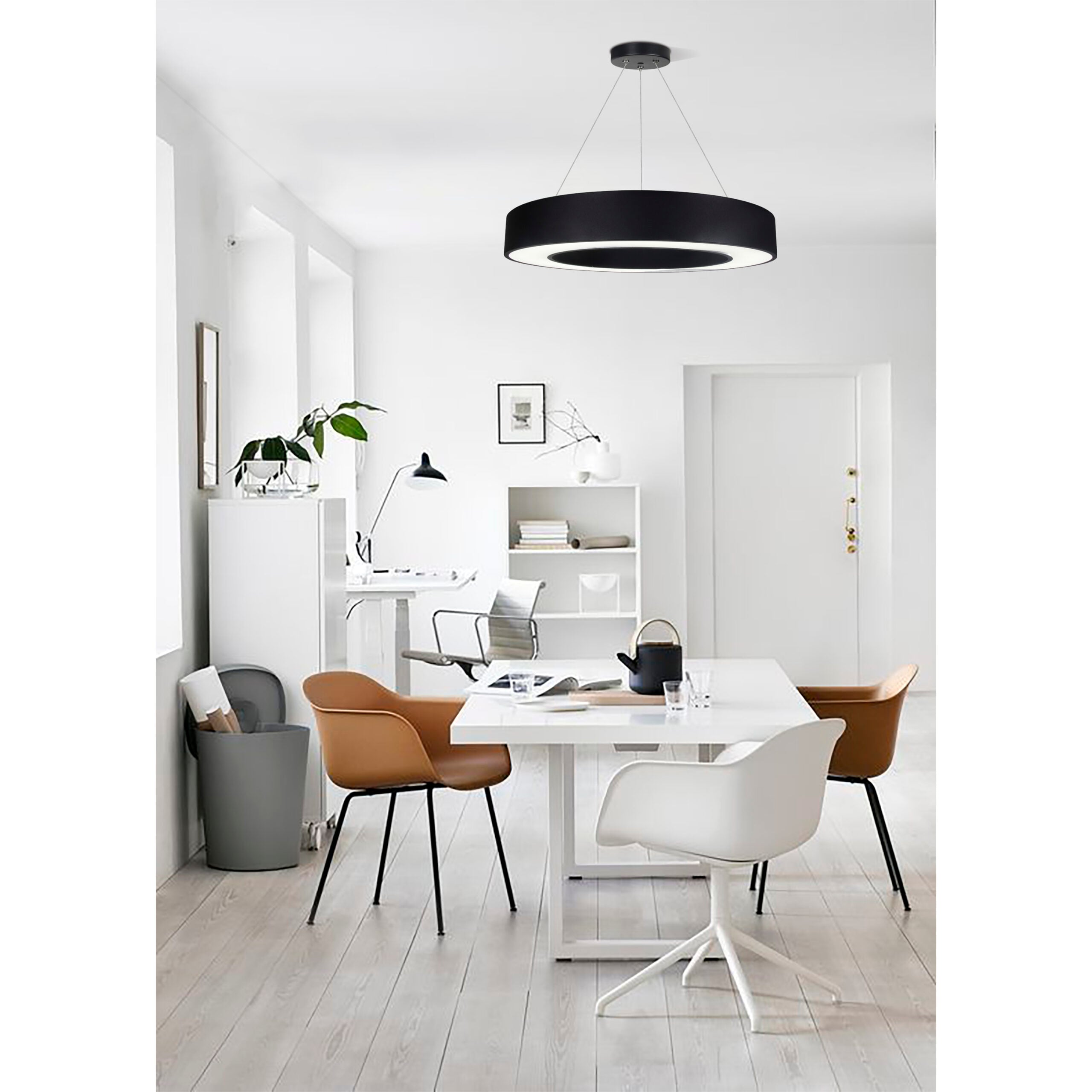 Κρεμαστό Φωτιστικό Led 54W 4000K Μαύρο Φ60x75cm - Image 2