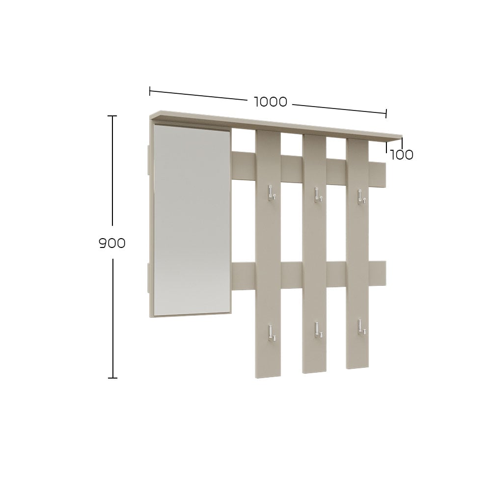 Σετ Εισόδου Reno-B Cashmere 160x32x200cm - Image 3