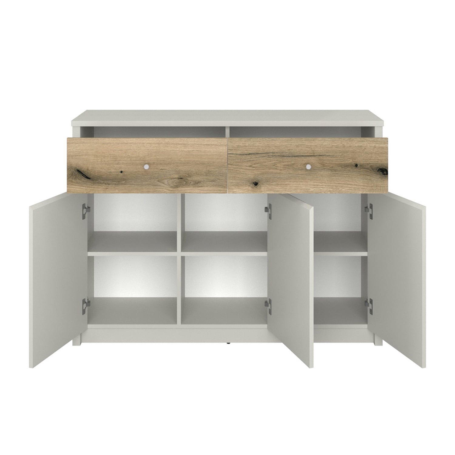 Μπουφές Karin Cashmere-Evoke Oak 126x36.5x91cm - Image 2