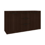 Μπουφές Doha pakoworld σε wenge απόχρωση 150x45x80.5εκ