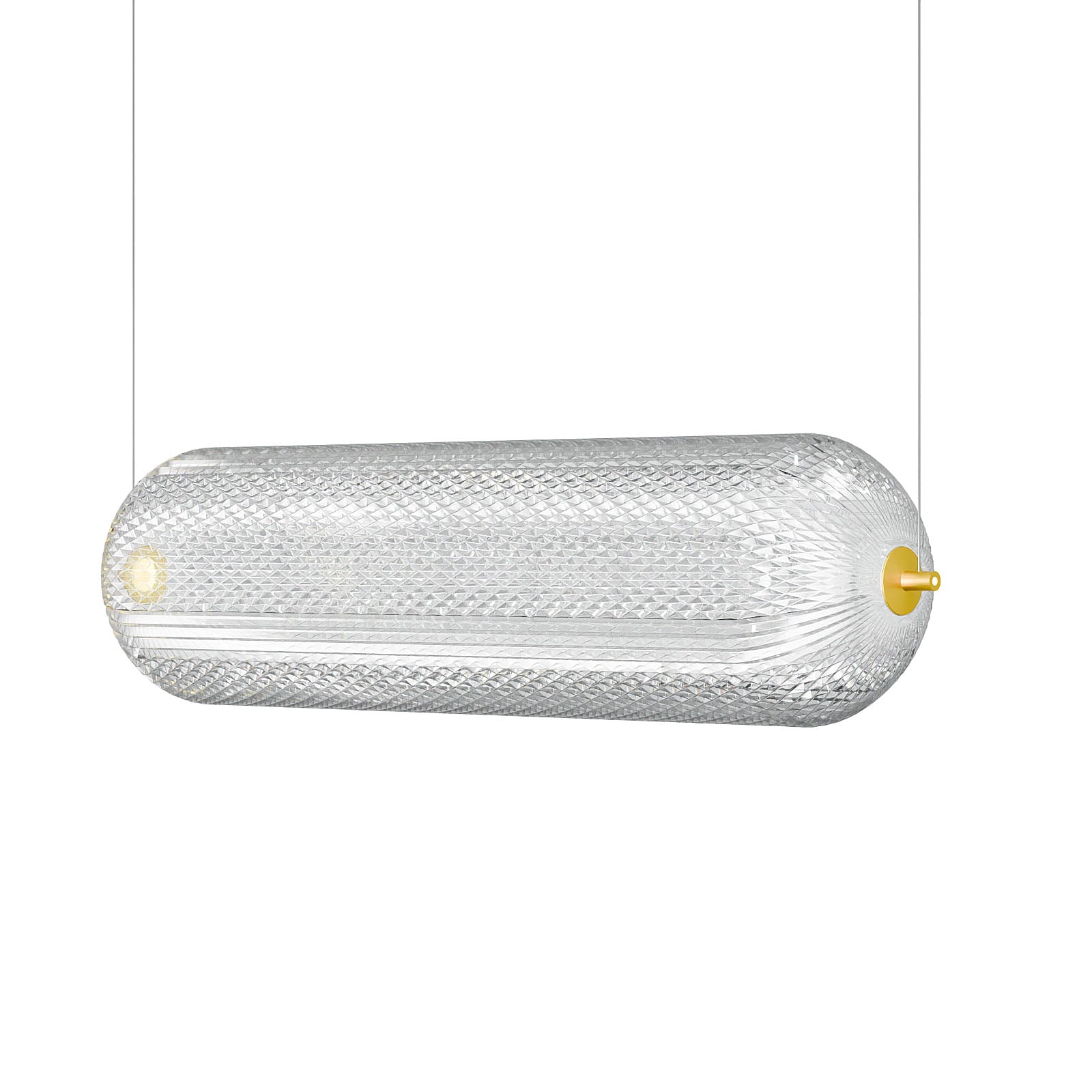 Φωτιστικό Κρεμαστό Ράγα Led 60W 4000K Χρυσό 60x15x120cm - Image 2