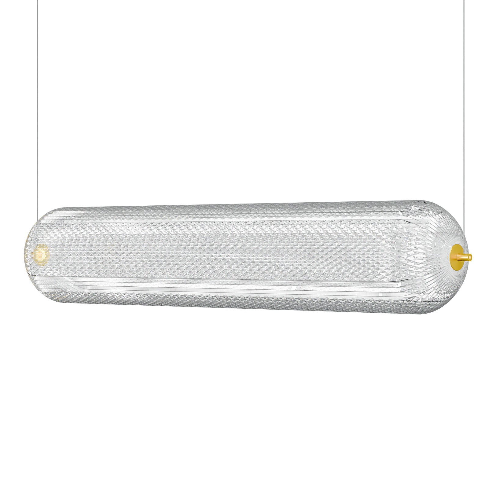 Φωτιστικό Κρεμαστό Ράγα Led 80W 4000K Χρυσό 80x15x120cm - Image 2