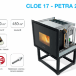 Kalor Cloe 17 kw Tζάκι κασέτα Πέλλετ Καλοριφέρ Νερού 96,3 % απόδοση