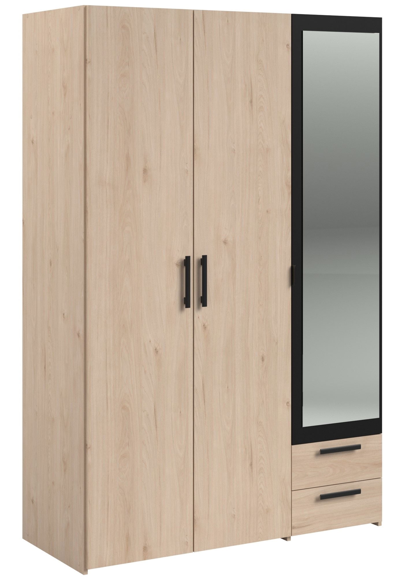 Ντουλάπα Dorm τρίφυλλη με καθρέπτη - Image 4