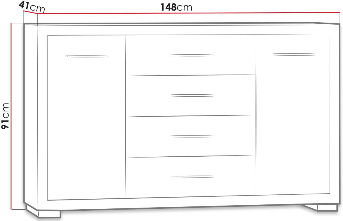 Συρταριέρα Vegas 2D4S - Image 3