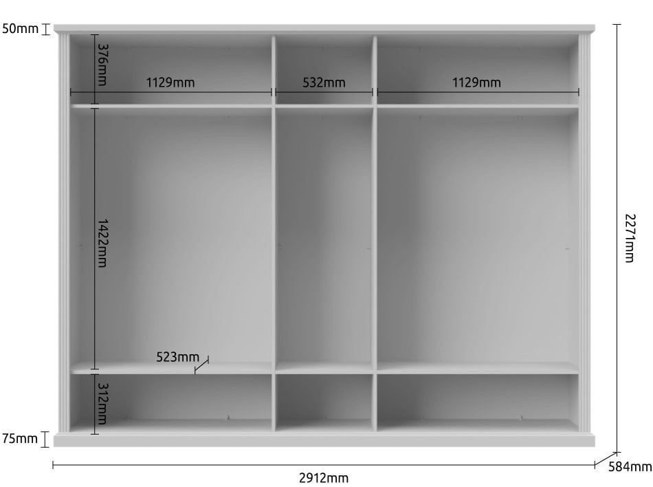 Ντουλάπα πεντάφυλλη Tahoma 5D - Image 3