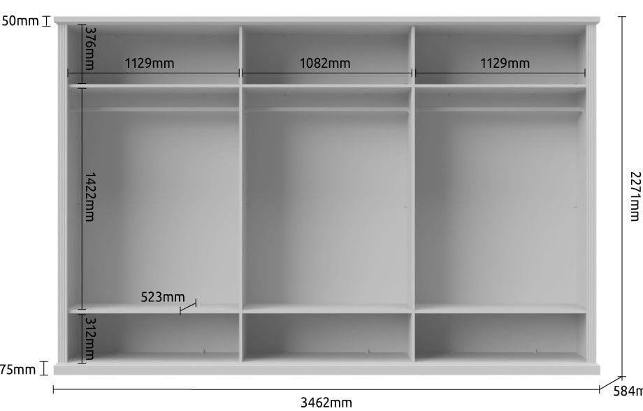 Ντουλάπα εξάφυλλη Tahoma 6D - Image 4