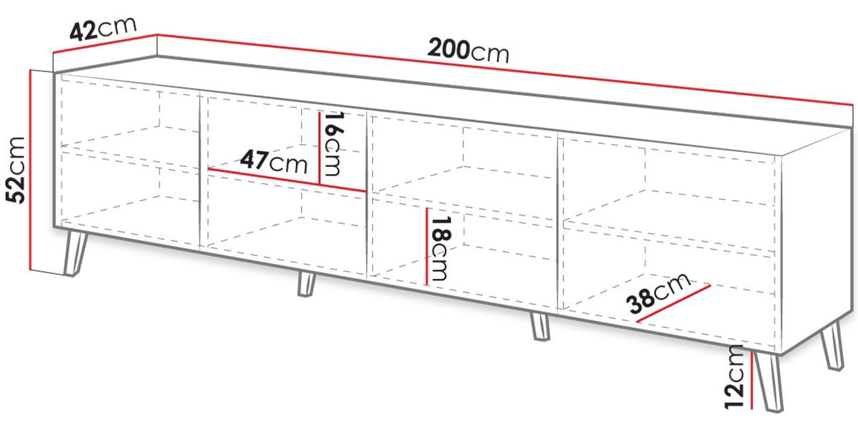Έπιπλο τηλεόρασης Abeto Plus - Image 3
