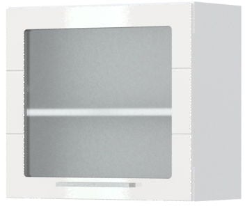 Ντουλάπι κρεμαστό Hudson V5-60-1KS με βιτρίνα