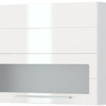 Ντουλάπι κρεμαστό Hudson V7-90-1K1SP με βιτρίνα