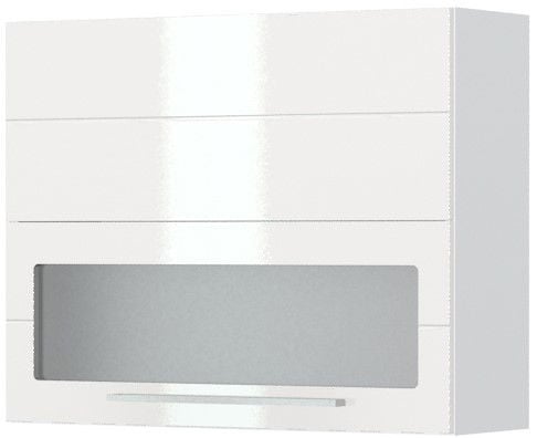 Ντουλάπι κρεμαστό Hudson V7-90-1K1SP με βιτρίνα